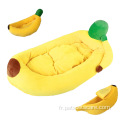 Nouveau chenil amovible pour chien et chat de lune de banane pour animaux de compagnie